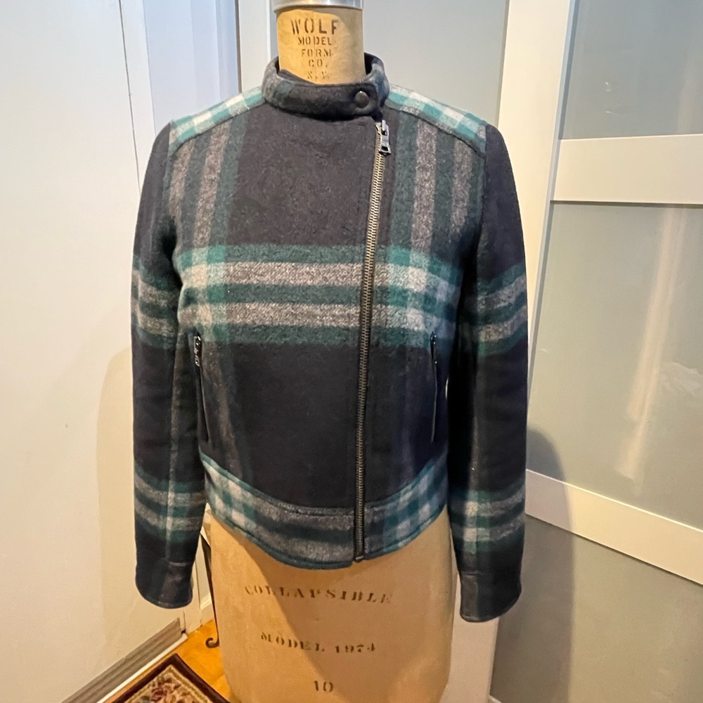 GAP Vintage Wool Blend Plaid Jacket